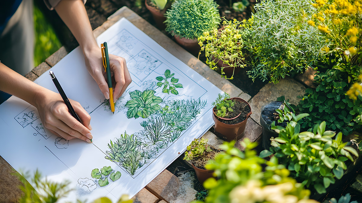 Részletes kertterv